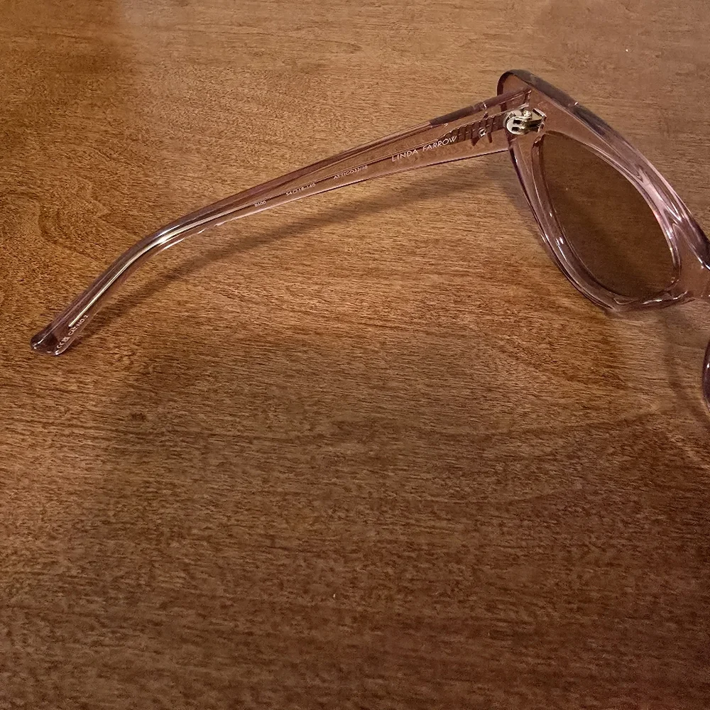 NEW The Attico x LINDA FARROW Dora Sunglasses in Pink - Picture 16 of 16